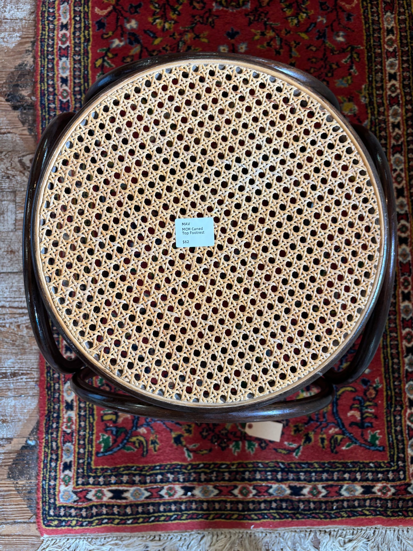 MCM Caned Top Footrest