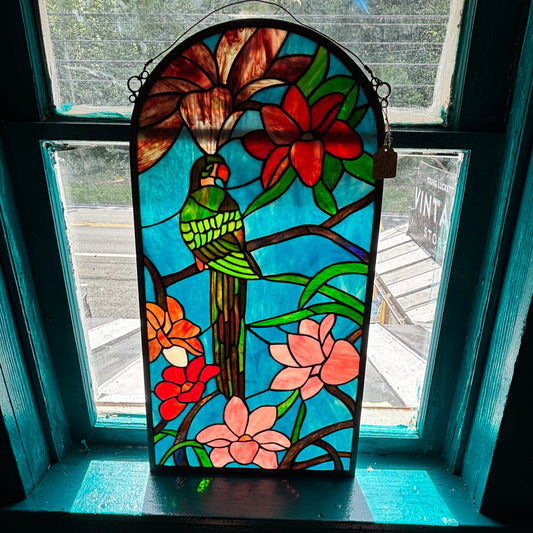 Gorgeous Parrot Stained Glass