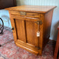 White Clad Mini Icebox End Table